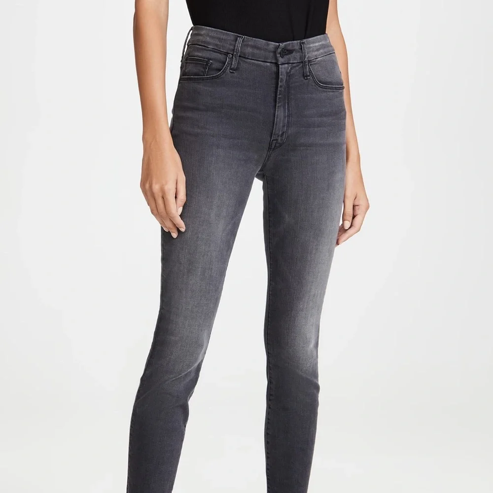 H&M Gray/Black High Rise Distress Skinny Ankle Jeans-Size 30 - Picture 3 of 11